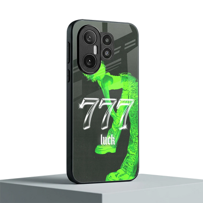 777 Luck vivo x200 fe mobile cover | shockproof glass phone case