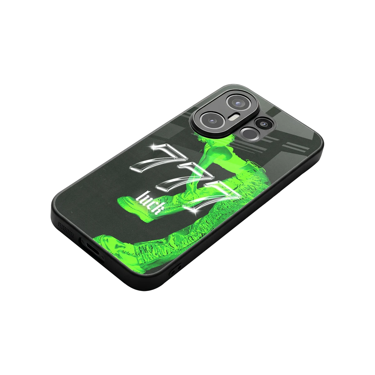777 Luck stylish phone case for vivo x200 fe | glossy glass and slim fit