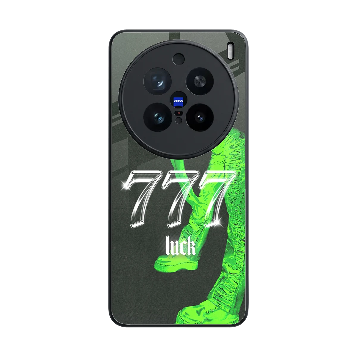777 Luck back phone cover | glass case for vivo x200 pro