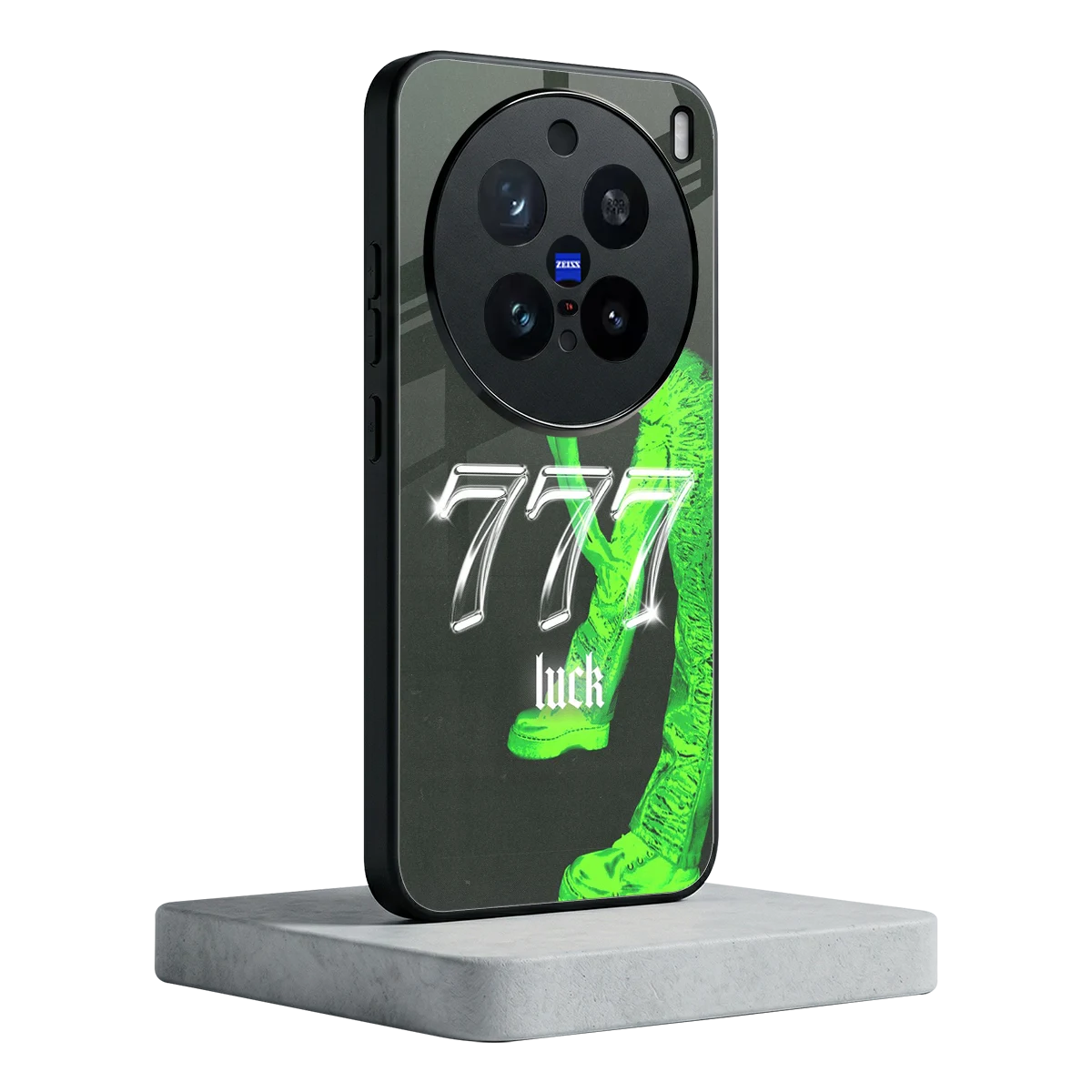 777 Luck vivo x200 pro mobile cover | shockproof glass phone case