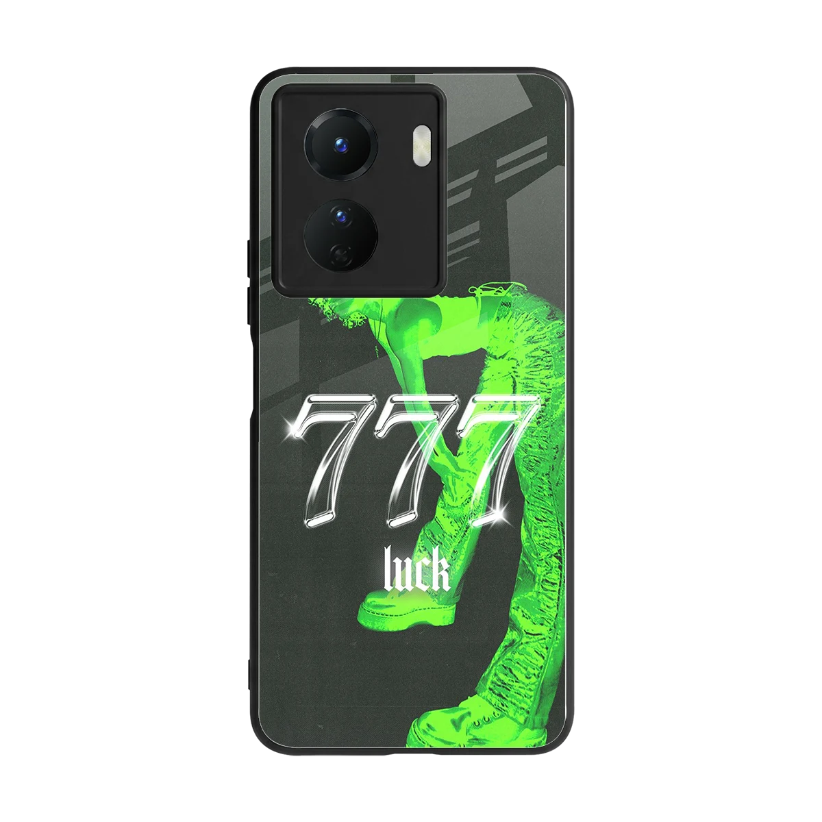 777 Luck back phone cover | glass case for vivo y16
