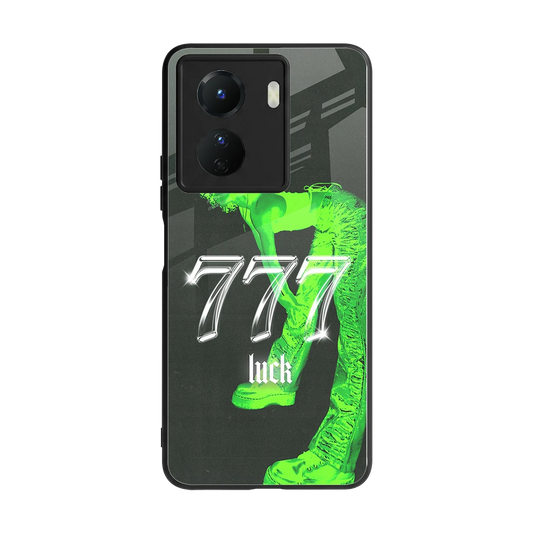 777 Luck back phone cover | glass case for vivo y16