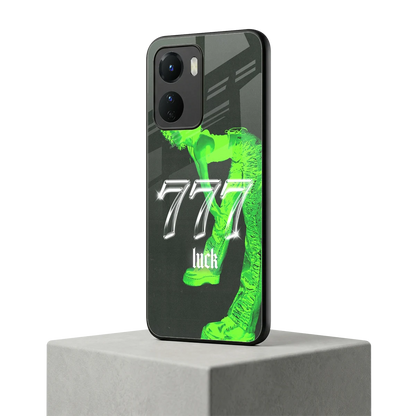 777 Luck vivo y16 mobile cover | shockproof glass phone case