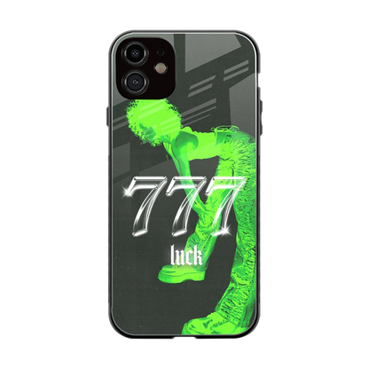 777 Luck back phone cover | glass case for iphone 12