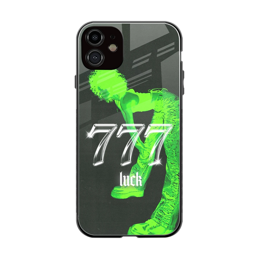 777 Luck back phone cover | glass case for iphone 12