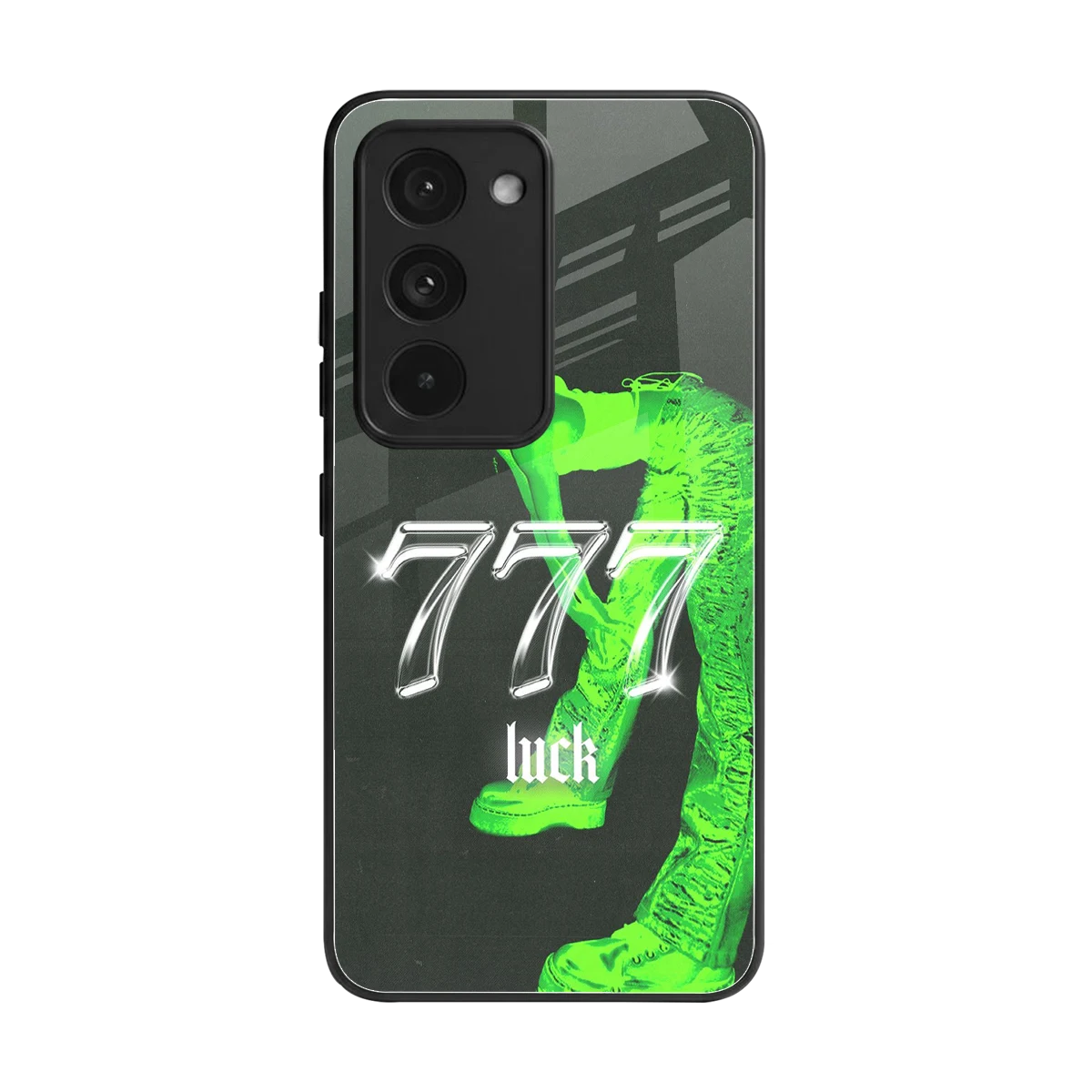 777 Luck back phone cover | glass case for redmi 15 5g