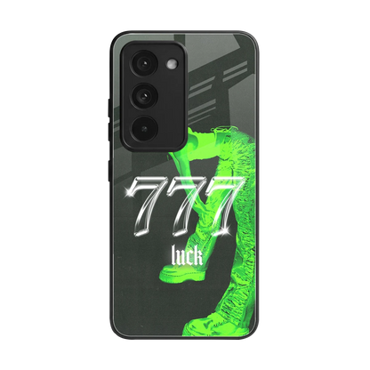 777 Luck back phone cover | glass case for redmi 15 5g