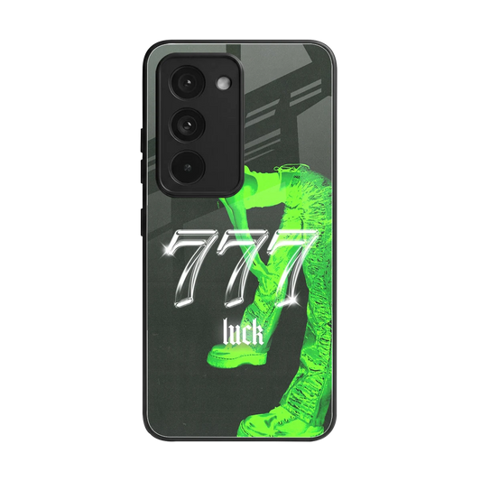 777 Luck back phone cover | glass case for redmi 15 5g
