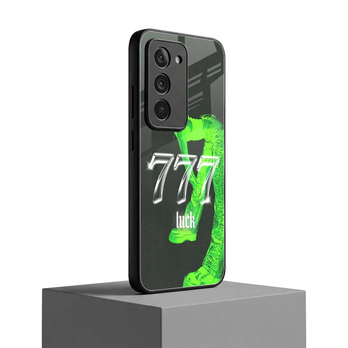 777 Luck redmi 15 5g mobile cover | shockproof glass phone case
