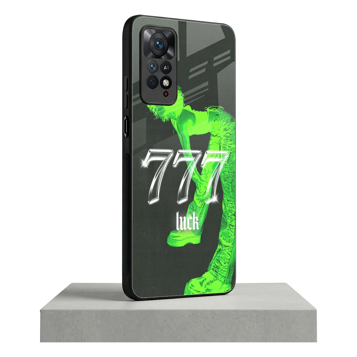 777 Luck redmi note 11 pro mobile cover | shockproof glass phone case