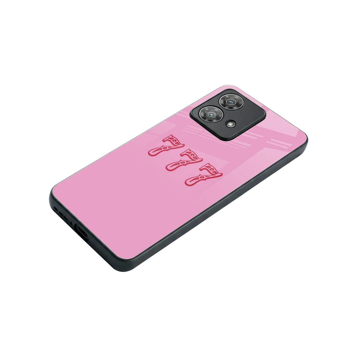 777 stylish phone case for motorola edge 40 neo 5g | glossy glass and slim fit