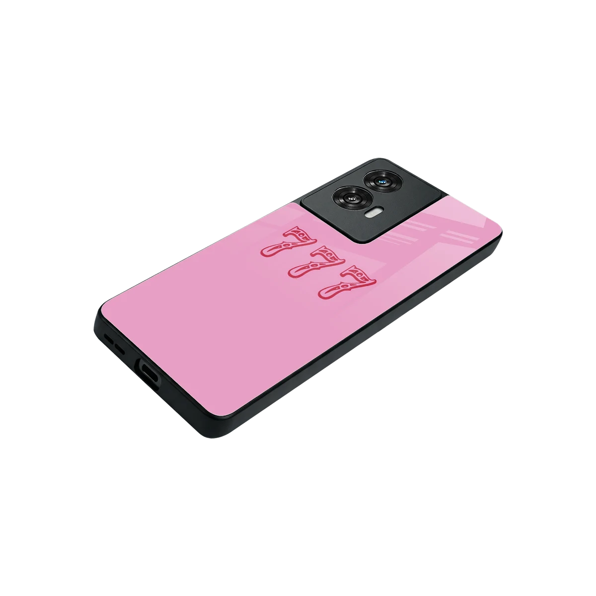 777 stylish phone case for motorola edge 50 fusion | glossy glass and slim fit