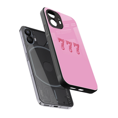 777 sleek nothing phone 2 cover with tempered glass back and TPU edges