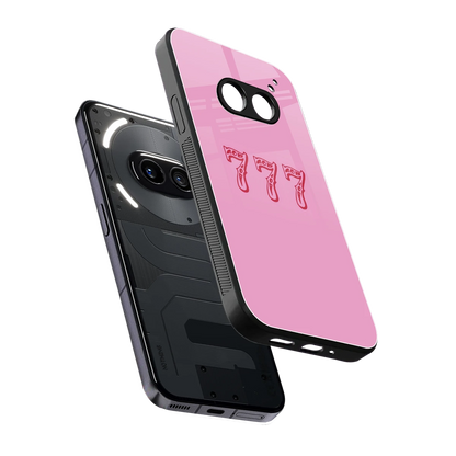 777 sleek nothing phone 2a cover with tempered glass back and TPU edges