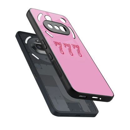 777 sleek nothing phone 3a cover with tempered glass back and TPU edges