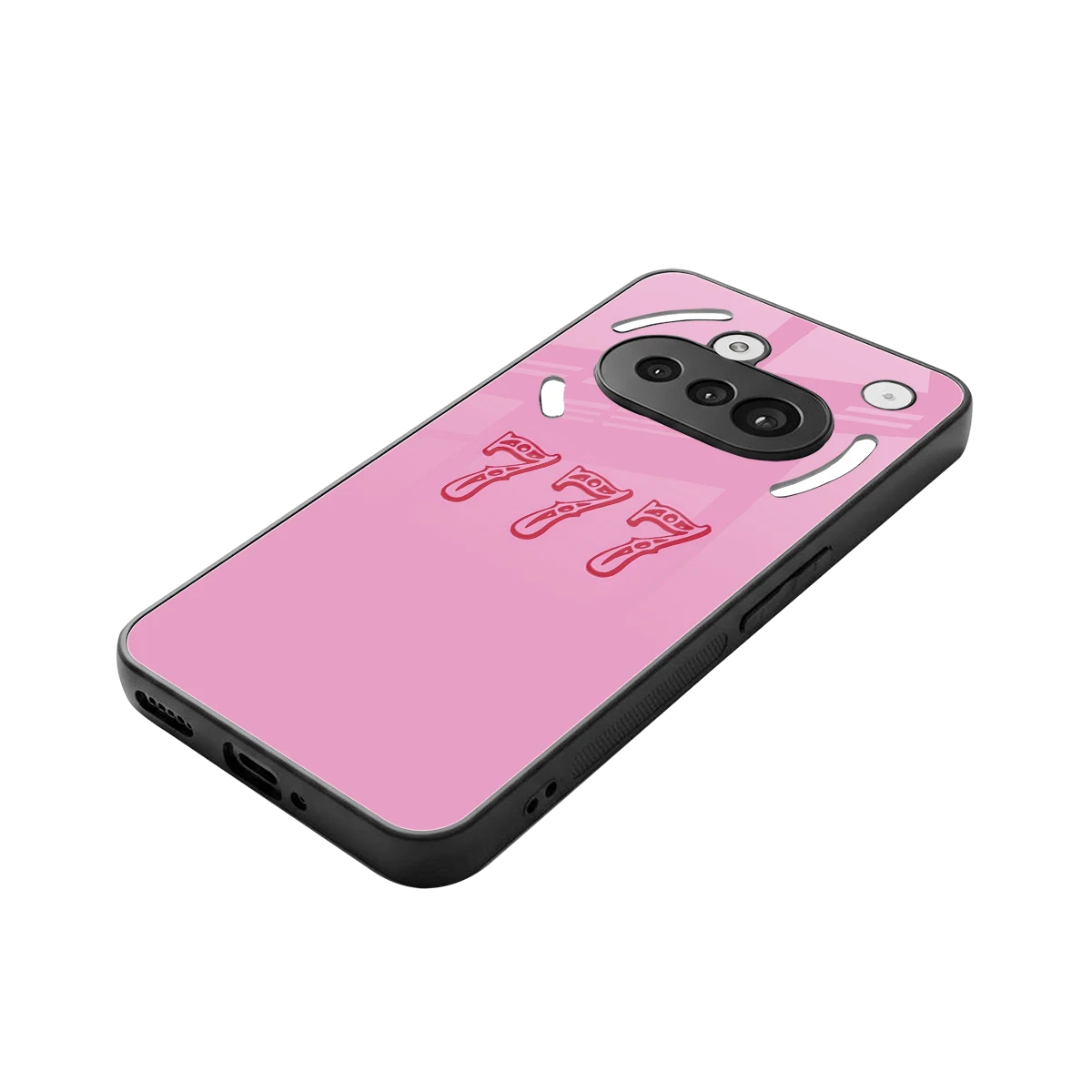 777 stylish phone case for nothing phone 3a | glossy glass and slim fit