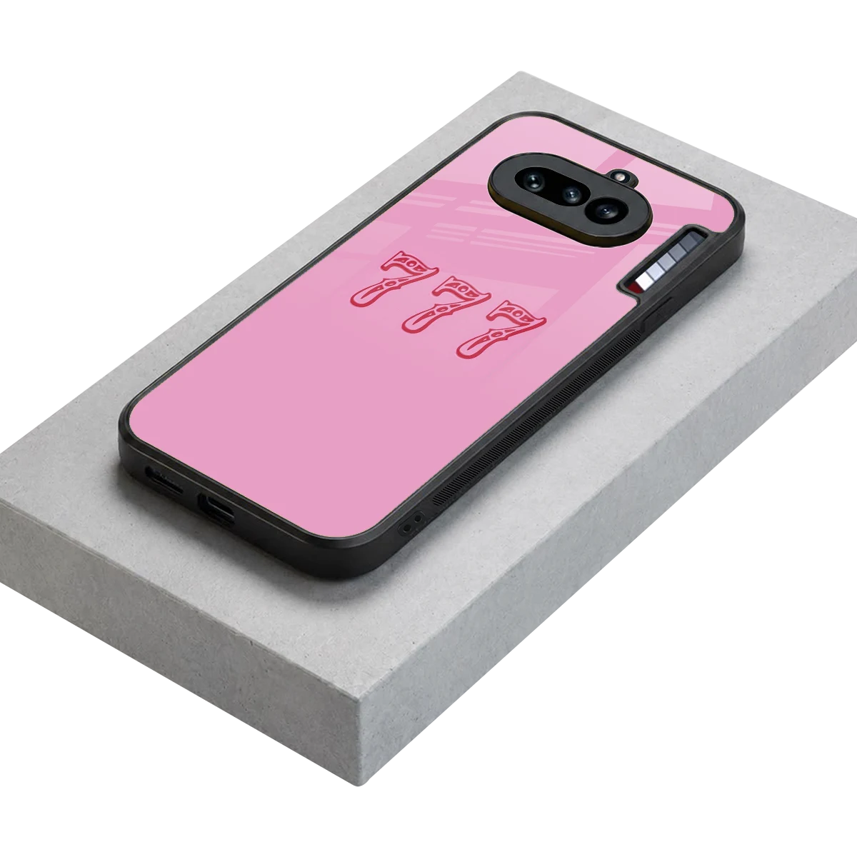 777 stylish phone case for nothing phone 4a | glossy glass and slim fit