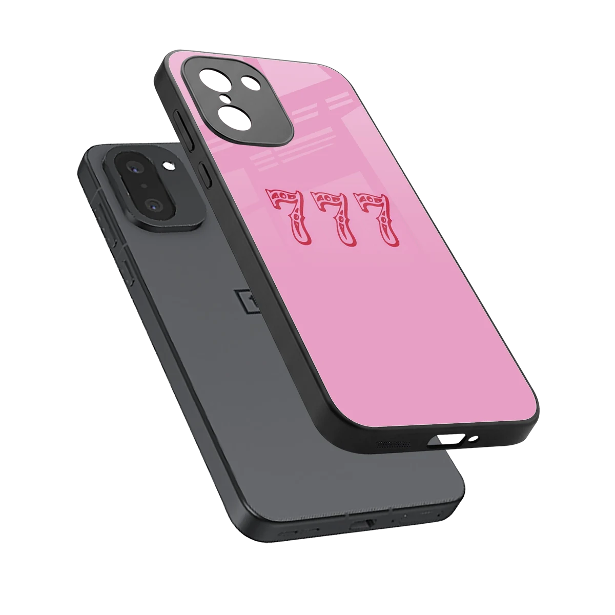 777 sleek oneplus 15r cover with tempered glass back and TPU edges