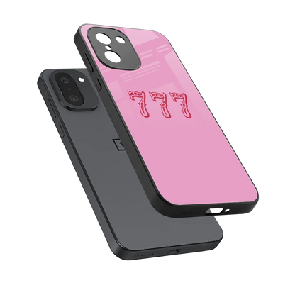 777 sleek oneplus 15r cover with tempered glass back and TPU edges