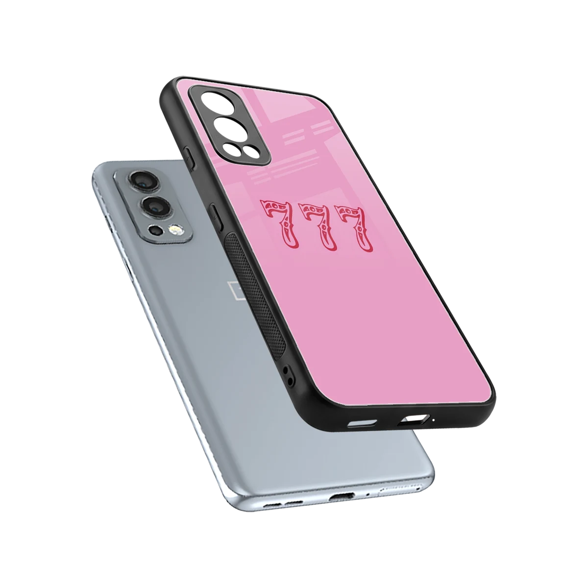 777 sleek oneplus nord 2 cover with tempered glass back and TPU edges