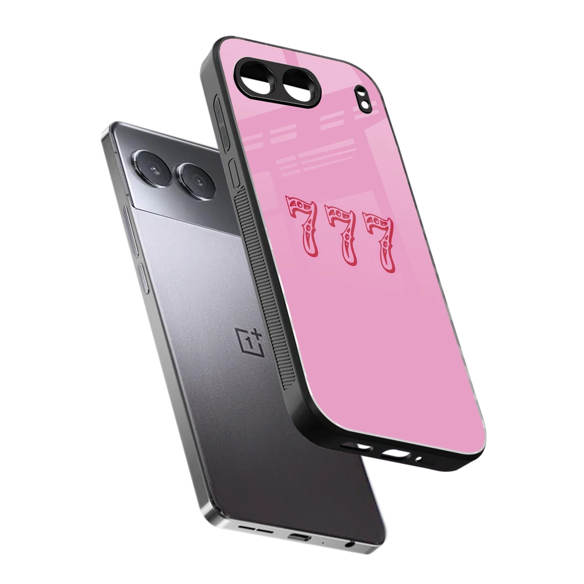 777 sleek oneplus nord 4 cover with tempered glass back and TPU edges