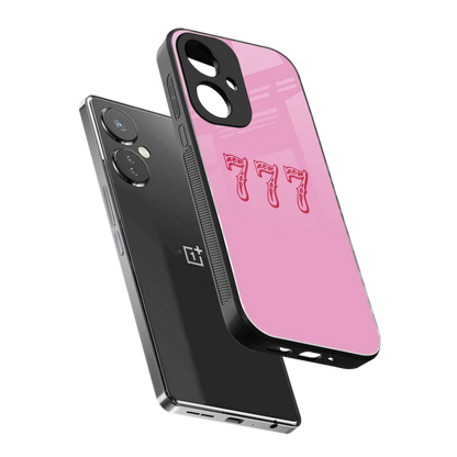777 sleek oneplus nord ce 3 cover with tempered glass back and TPU edges