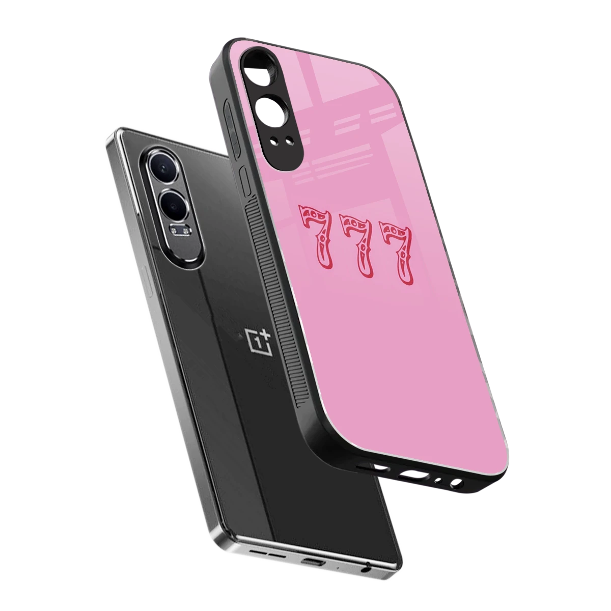 777 sleek oneplus nord ce 4 lite cover with tempered glass back and TPU edges