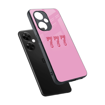 777 sleek oneplus nord ce 3 lite cover with tempered glass back and TPU edges
