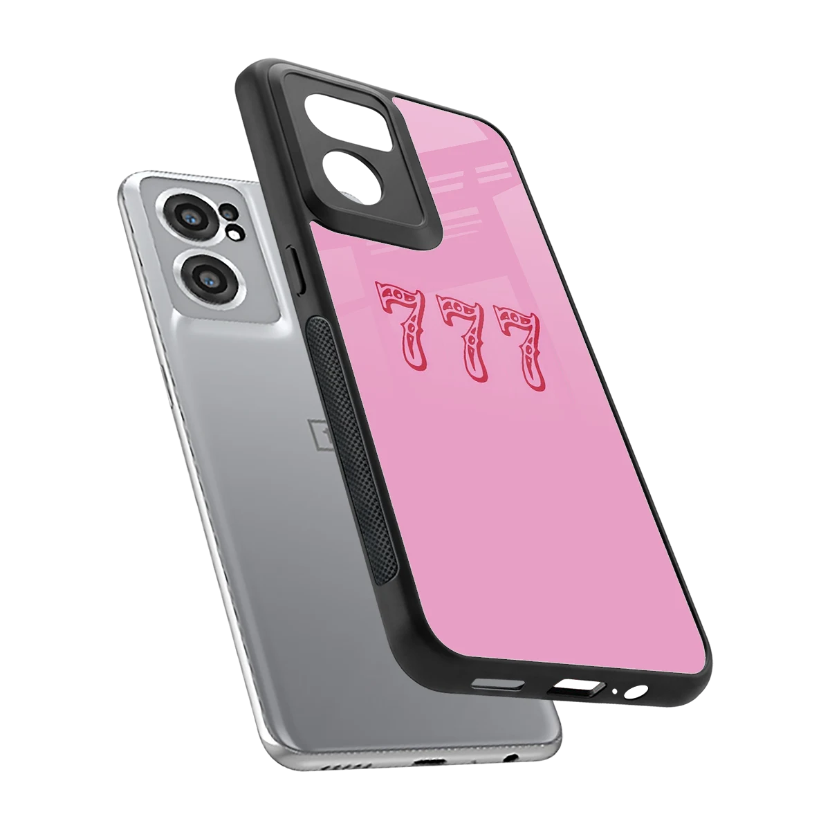 777 sleek oneplus nord ce 2 cover with tempered glass back and TPU edges