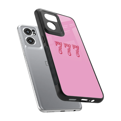 777 sleek oneplus nord ce 2 cover with tempered glass back and TPU edges
