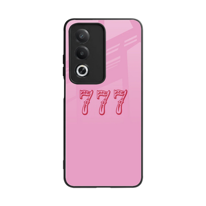 777 back phone cover | glass case for oppo a3 pro