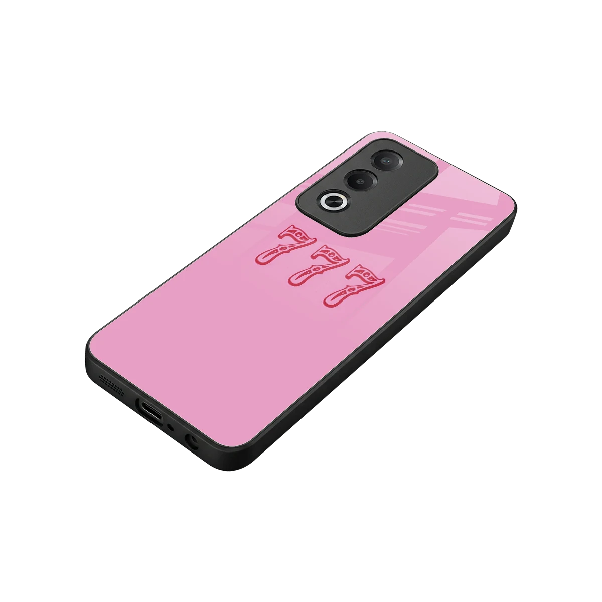 777 stylish phone case for oppo a3 pro | glossy glass and slim fit