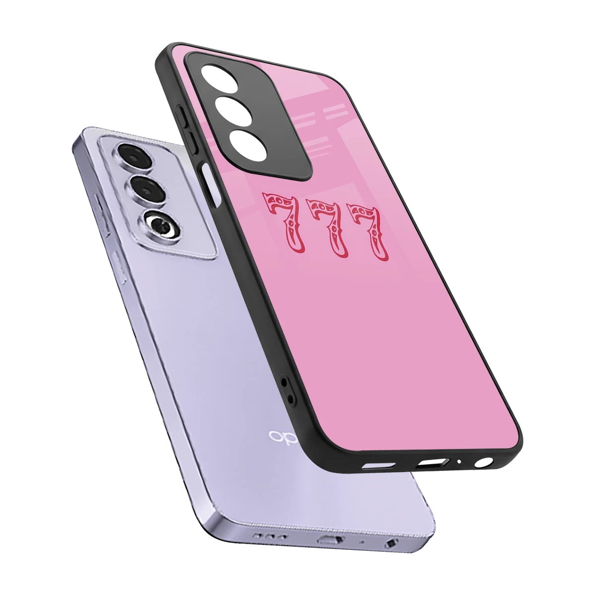 777 sleek oppo a3 pro cover with tempered glass back and TPU edges