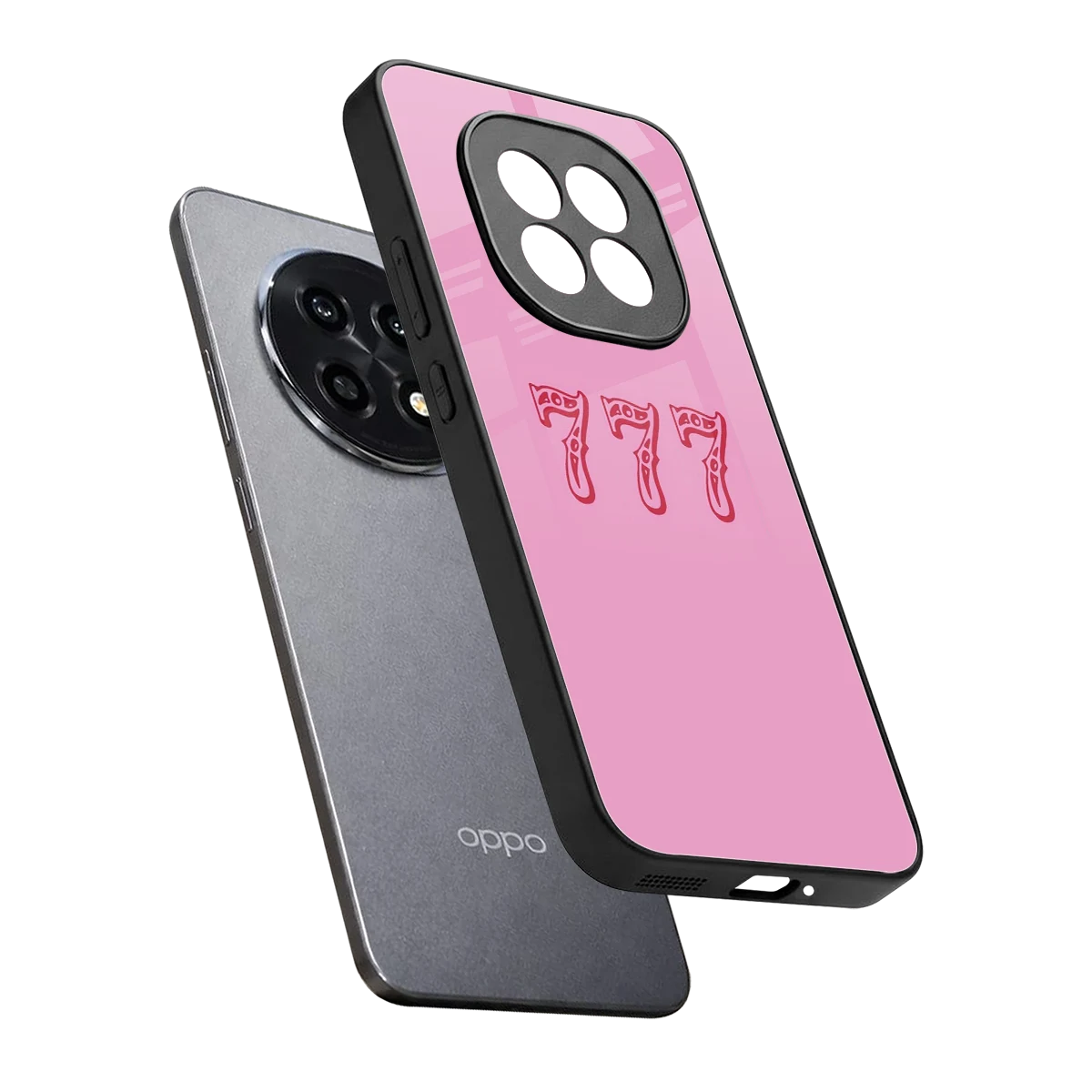 777 sleek oppo f29 pro 5g cover with tempered glass back and TPU edges