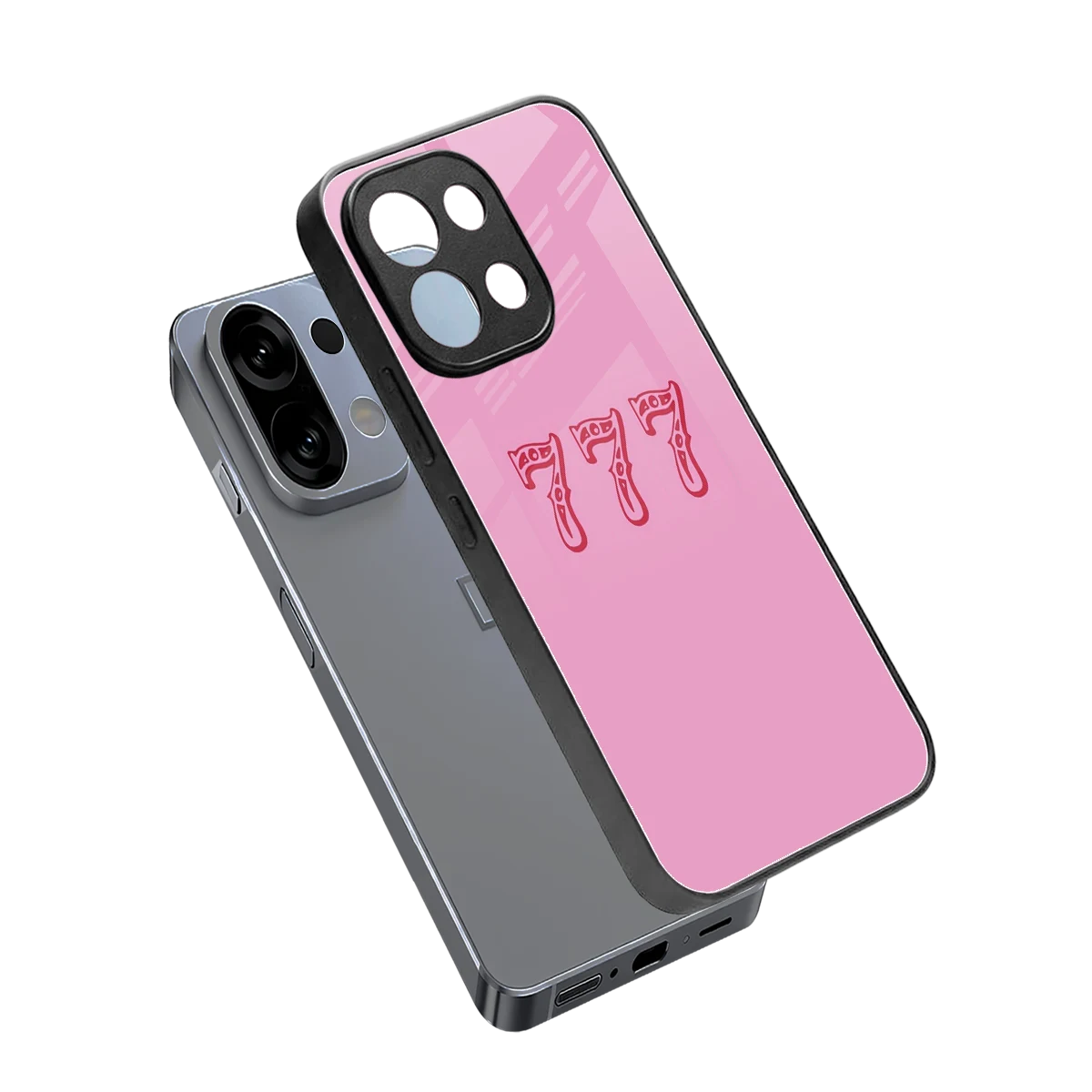 777 sleek oppo k13 5g cover with tempered glass back and TPU edges