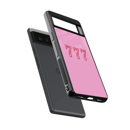 777 sleek google pixel 6 cover with tempered glass back and TPU edges