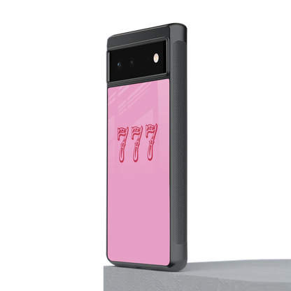 777 stylish phone case for google pixel 6 | glossy glass and slim fit