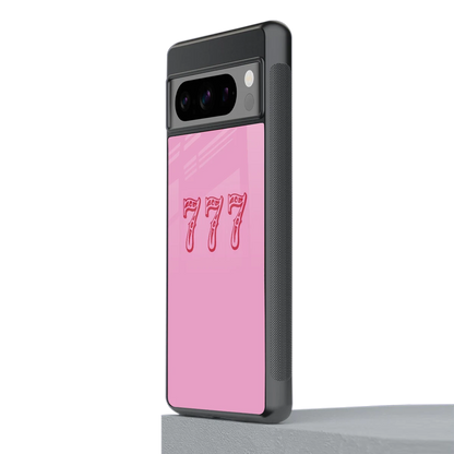 777 stylish phone case for google pixel 8 pro | glossy glass and slim fit