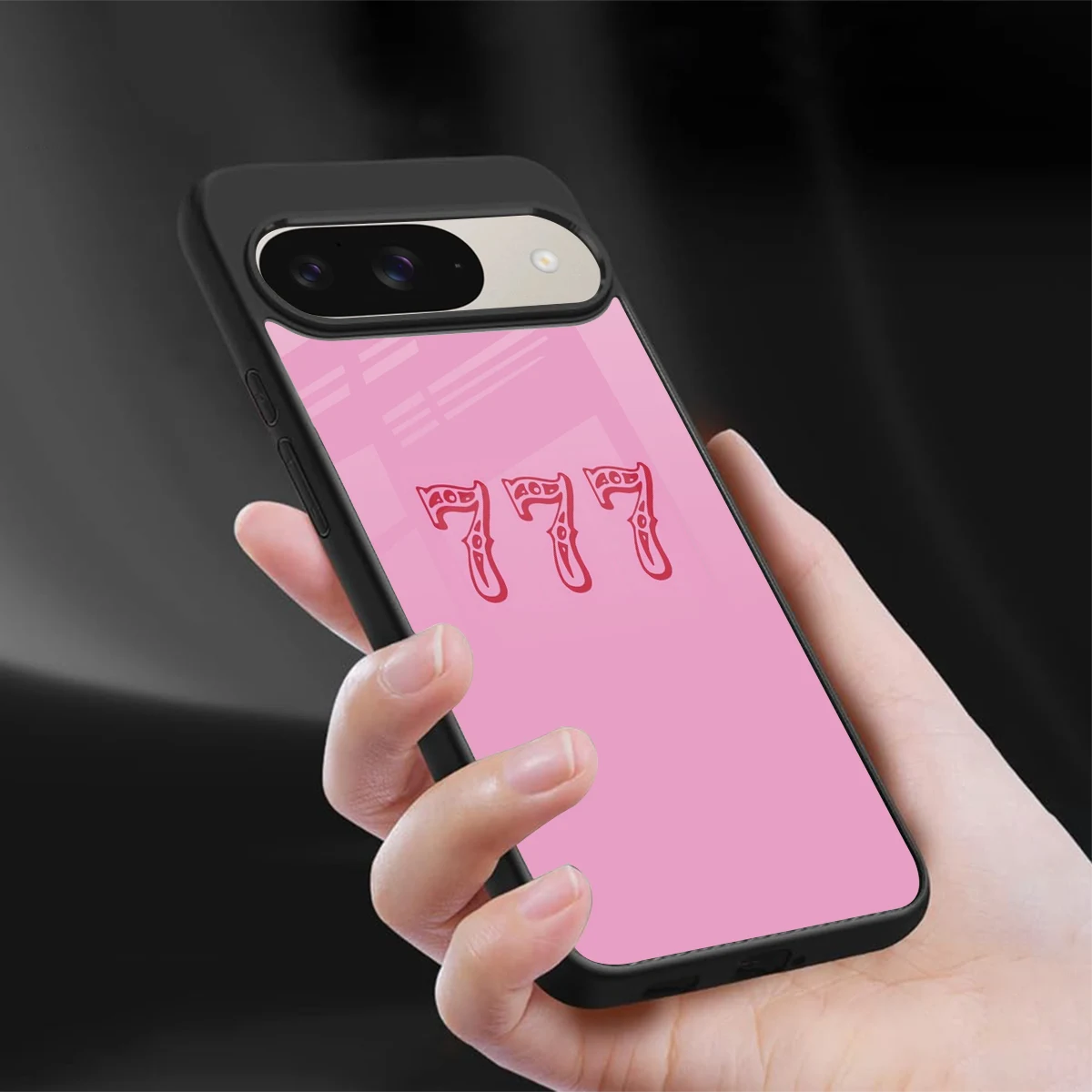 777 sleek google pixel 9 cover with tempered glass back and TPU edges