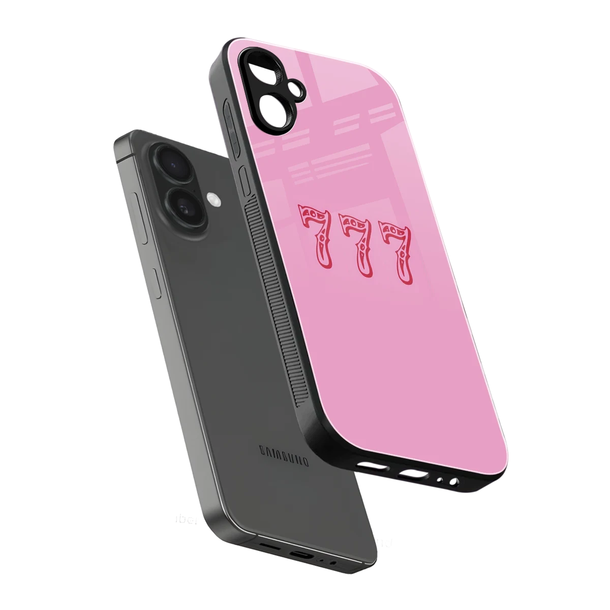 777 sleek samsung galaxy a06 5g cover with tempered glass back and TPU edges