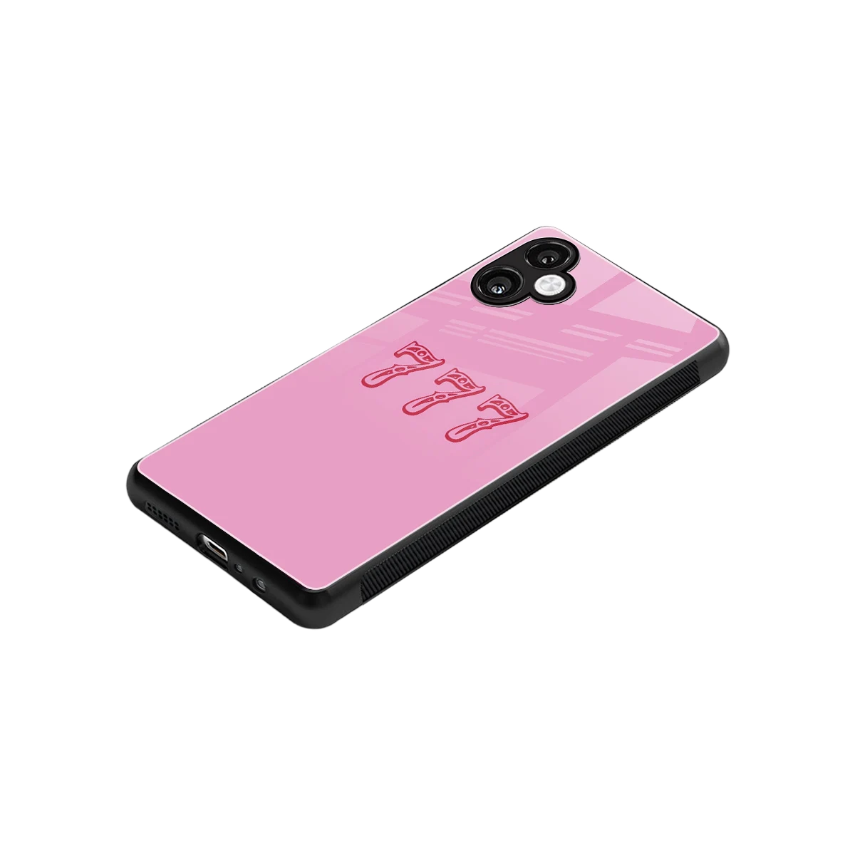 777 stylish phone case for samsung galaxy a06 5g | glossy glass and slim fit