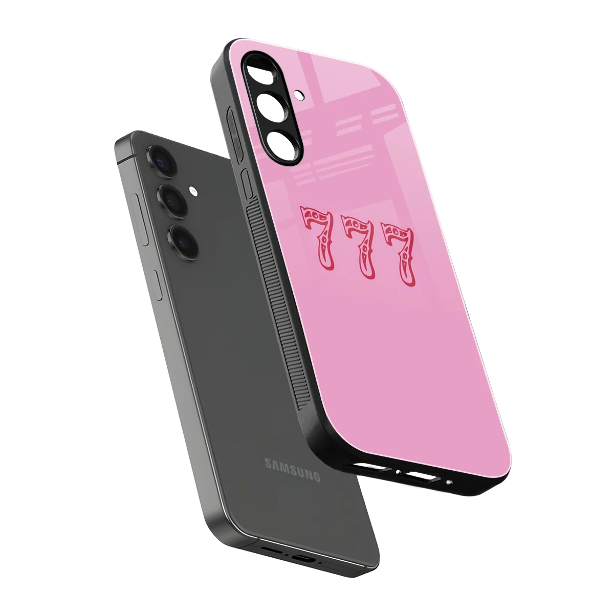 777 sleek samsung galaxy a34 5g cover with tempered glass back and TPU edges