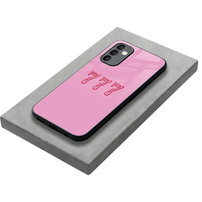 777 stylish phone case for samsung galaxy m14 5g | glossy glass and slim fit