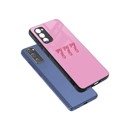 777 sleek samsung galaxy s20 fe cover with tempered glass back and TPU edges