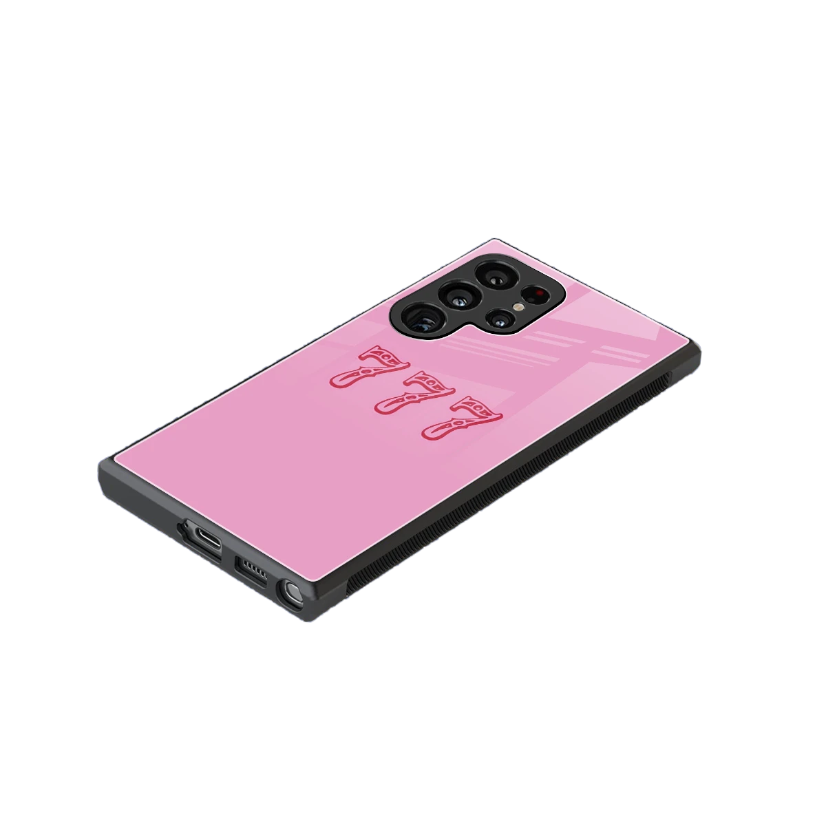 777 stylish phone case for samsung galaxy s24 ultra | glossy glass and slim fit