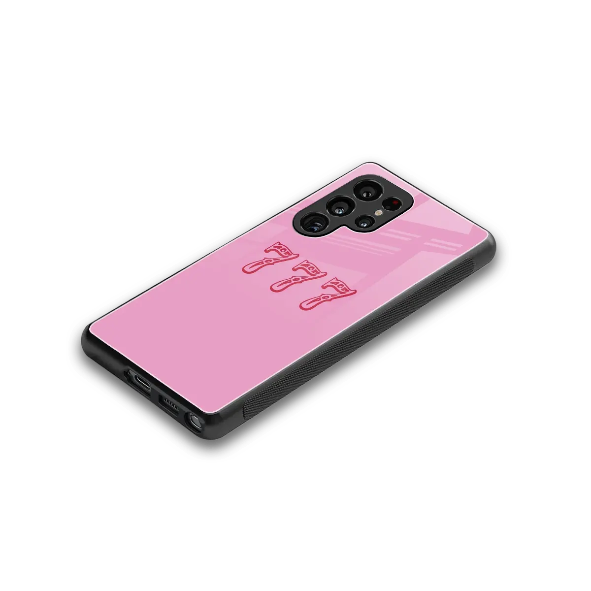 777 stylish phone case for samsung galaxy s25 ultra | glossy glass and slim fit