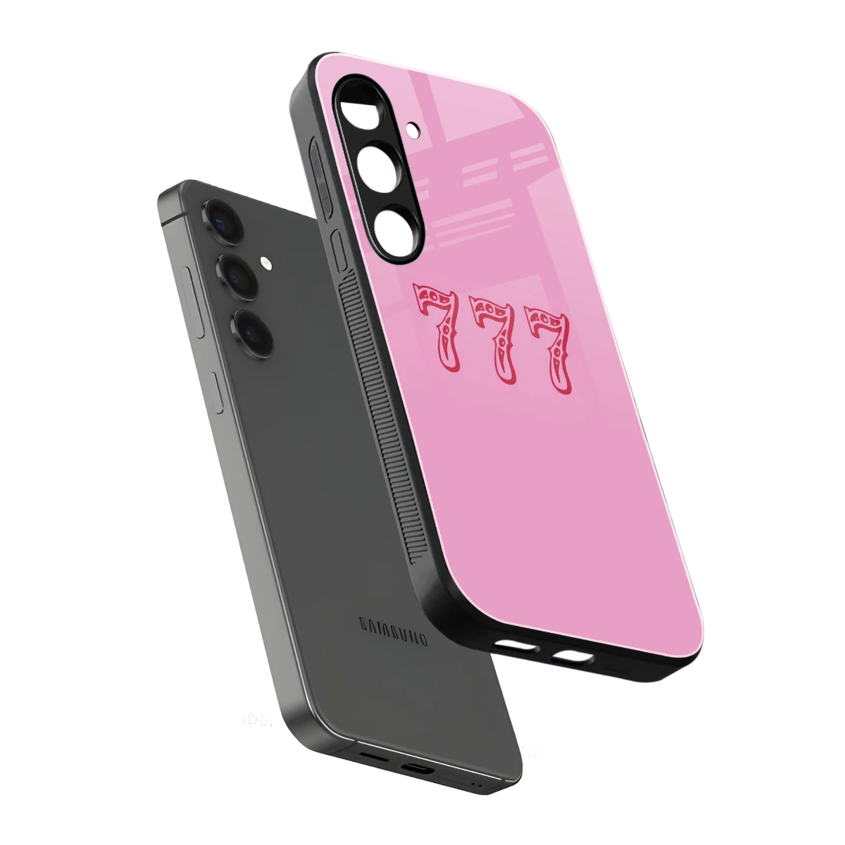 777 sleek samsung galaxy s25 cover with tempered glass back and TPU edges