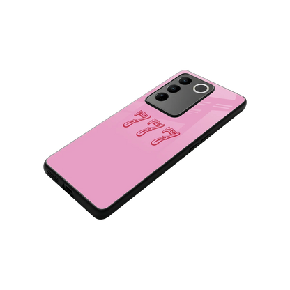 777 stylish phone case for vivo v27 5g | glossy glass and slim fit
