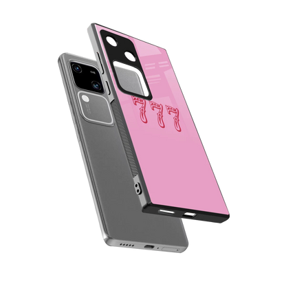 777 sleek vivo v30 cover with tempered glass back and TPU edges
