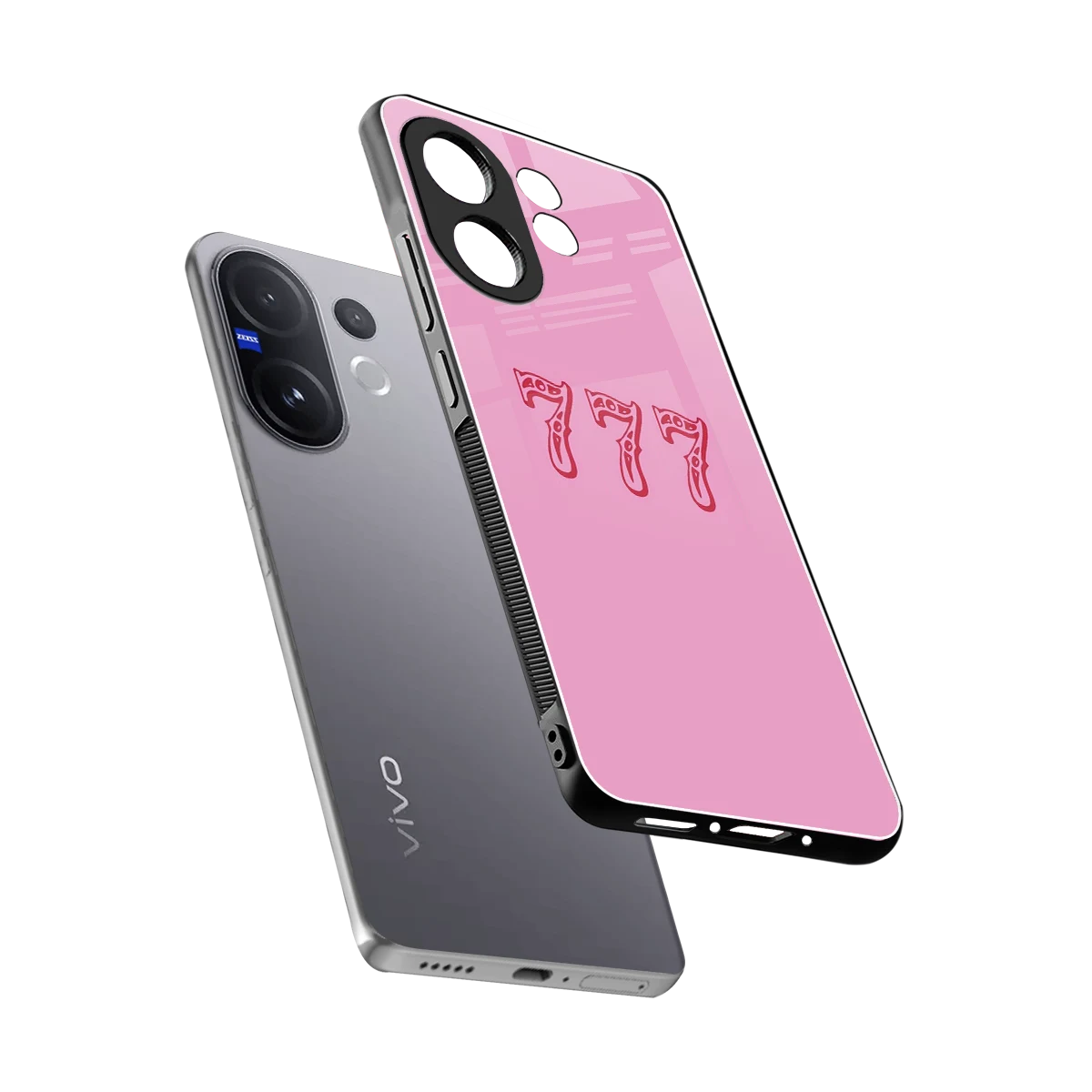 777 sleek vivo v60 cover with tempered glass back and TPU edges